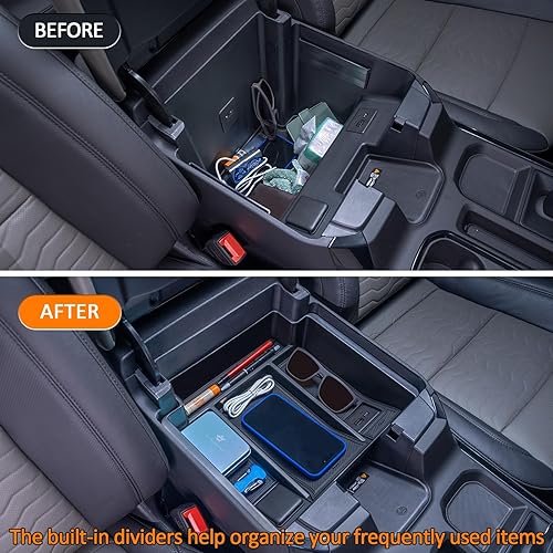 Miniatura 4 de TOPINSTALL Bandeja Completa de 2 Capas de Tamaño Completo 22-26 Compatible con SilveradoSierra 1500 Renovado 2022-2026 y Chevy SilveradoGMC Sierra