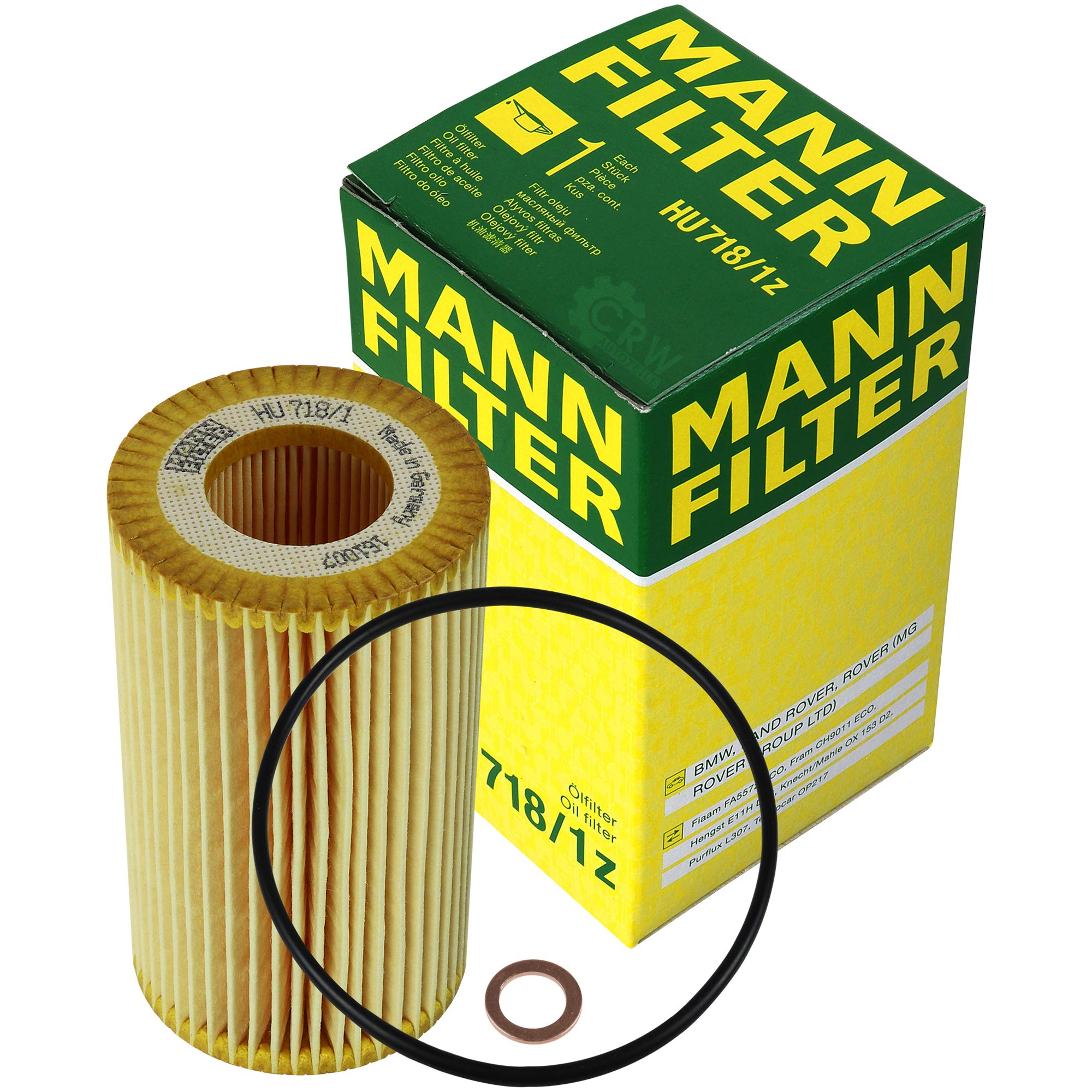Paquete de inspección Kit de mantenimiento de filtros con filtro de aceite HU 718/1 z, filtro de aire C 15 105/1, filtro de combustible PU 742, filtro de habitáculo FP 6724, tornillo de
