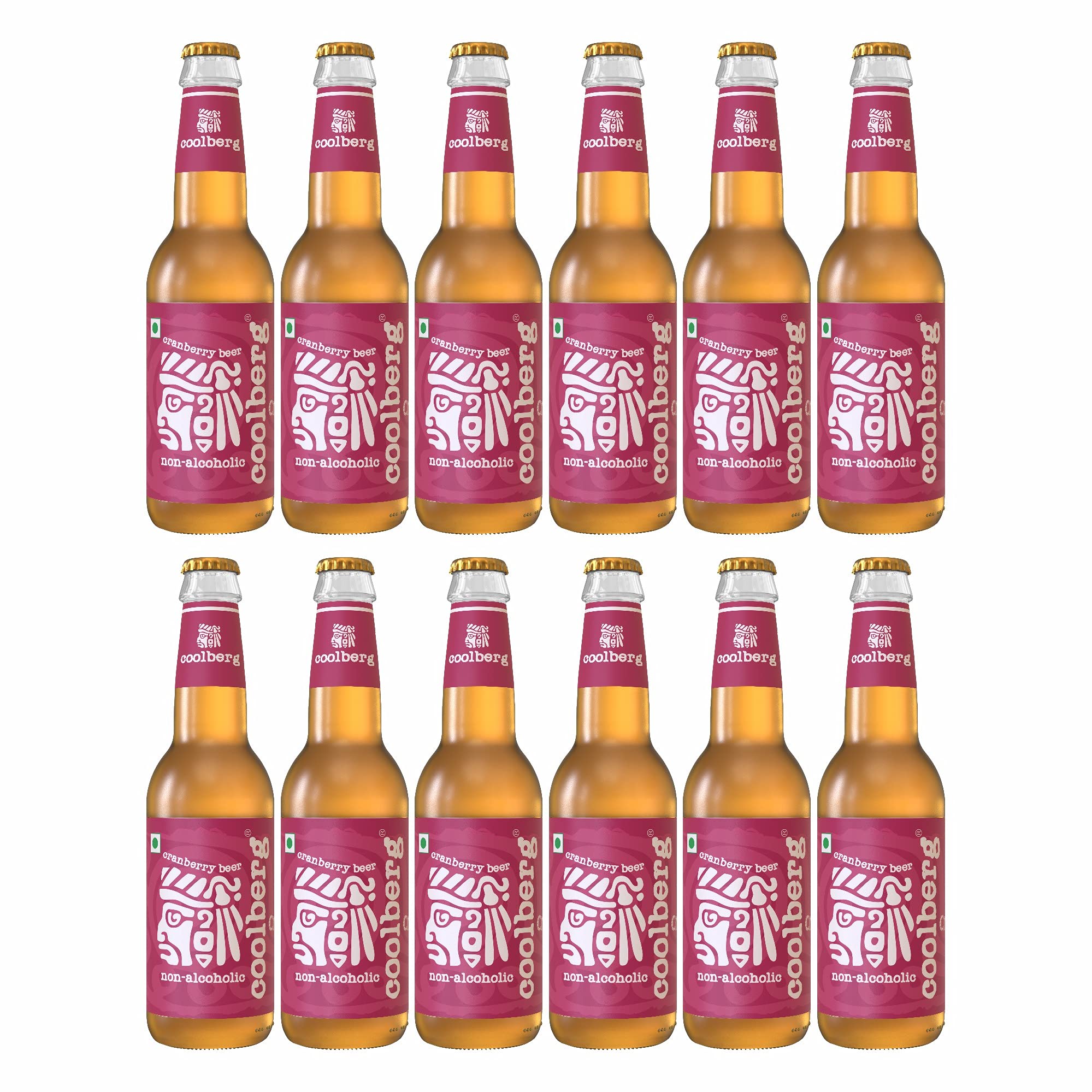 Coolberg Cranberry Non Alcoholic Beer 330ml Glass Bottle - Pack of 12 (330ml x 12) (B09C9LFW3G) Amazon Price History, Amazon Price Tracker