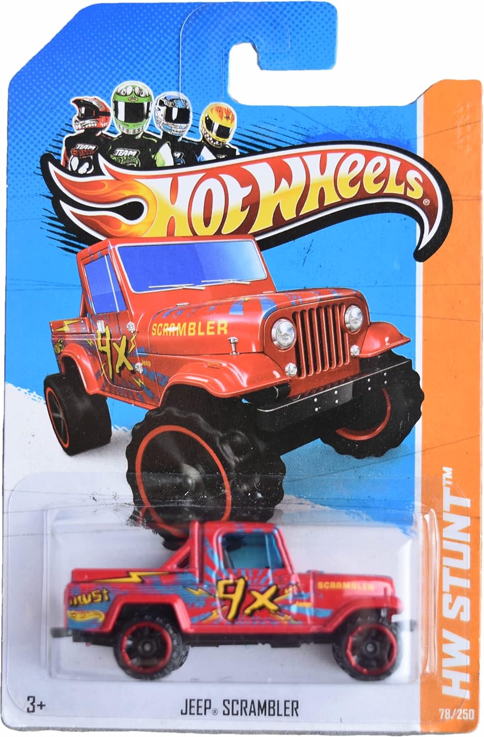 Hot Wheels Jeeps Scrambler, Stunt 78/250, red