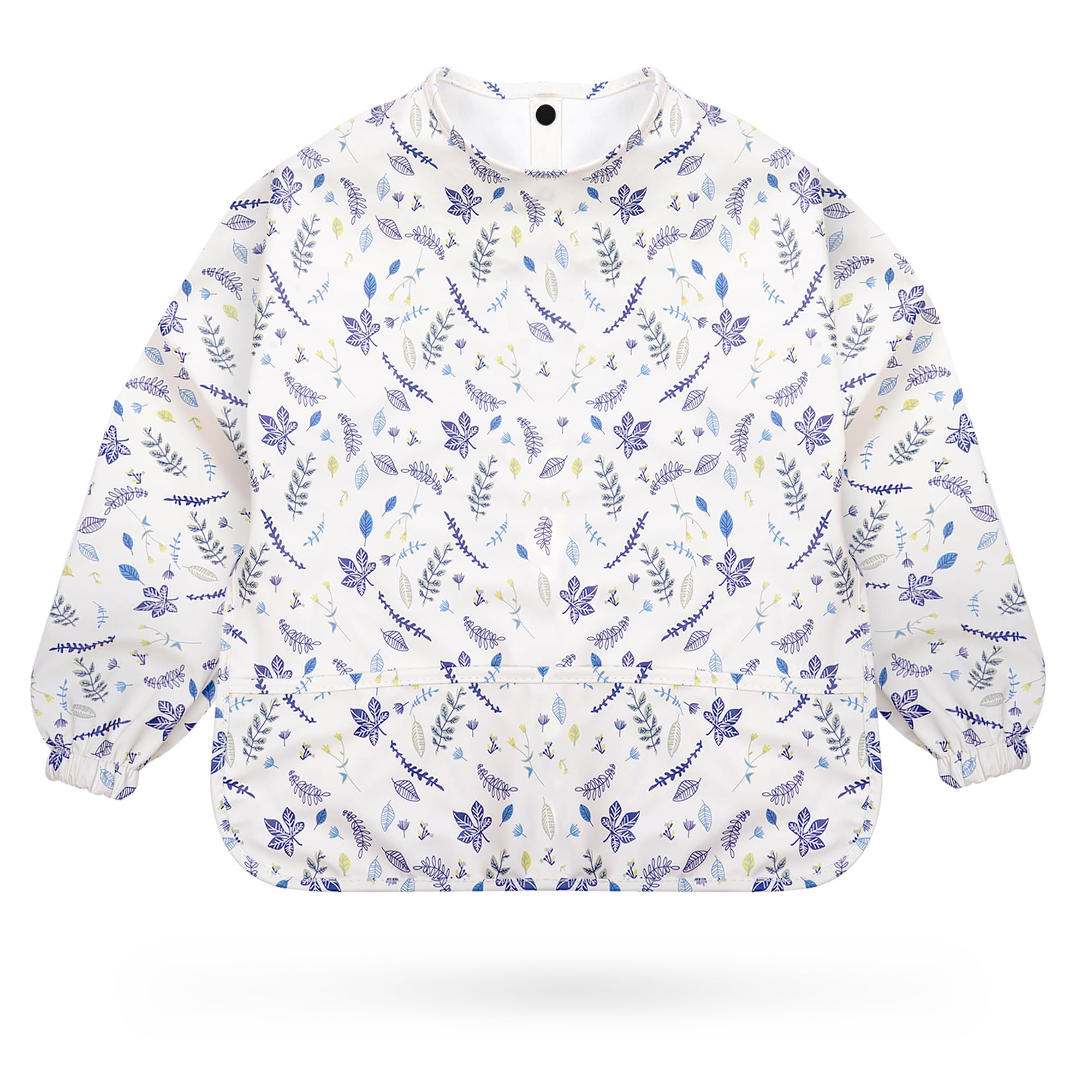 Baby Led Weaning Bib with Sleeves - Mess-Free, Waterproof Soft, Safe & Stylish for 6-12 Months Babies & Toddlers Apron with Full Coverall Coverage