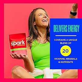 AdvoCare Spark - Energy Drink Mix - Vitamin & Amino Acid Supplement - Supports Energy & Focus* - Portable Immune Support* - Sugar-Free - Strawberry, 14 Stick Packs (3.5 oz)