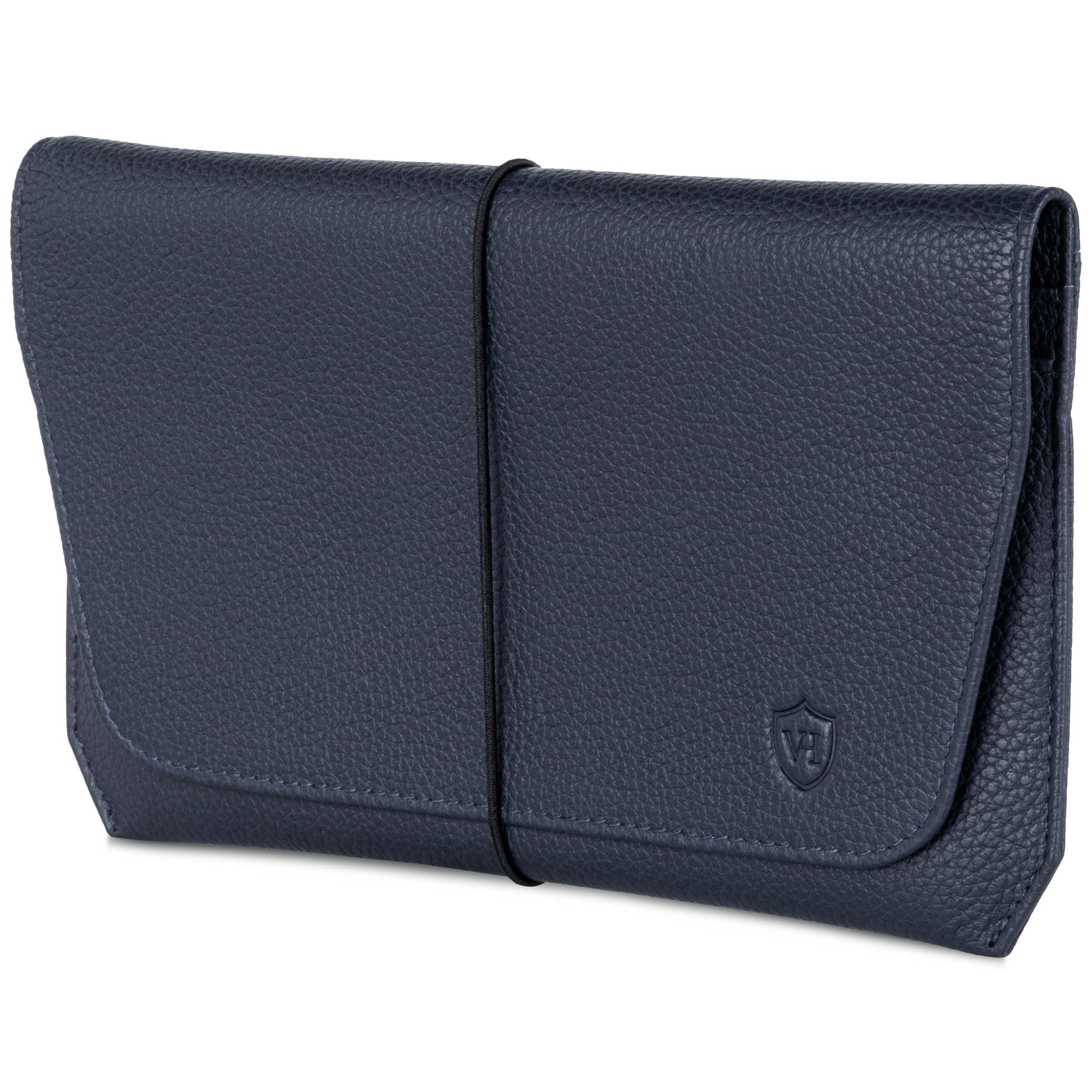 VON HEESEN Leder Reisepasshülle mit RFID-Schutz - Passport-Hülle aus echtem Leder - Reisepass-Organizer für stilbewusste Damen & Herren