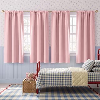 NICETOWN Pink Blackout Curtains