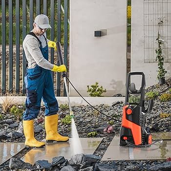 電動高圧洗浄機本体 ホース付き Amazon | 高圧洗浄機 高圧洗車機1500W 最大吐出圧力12MPa