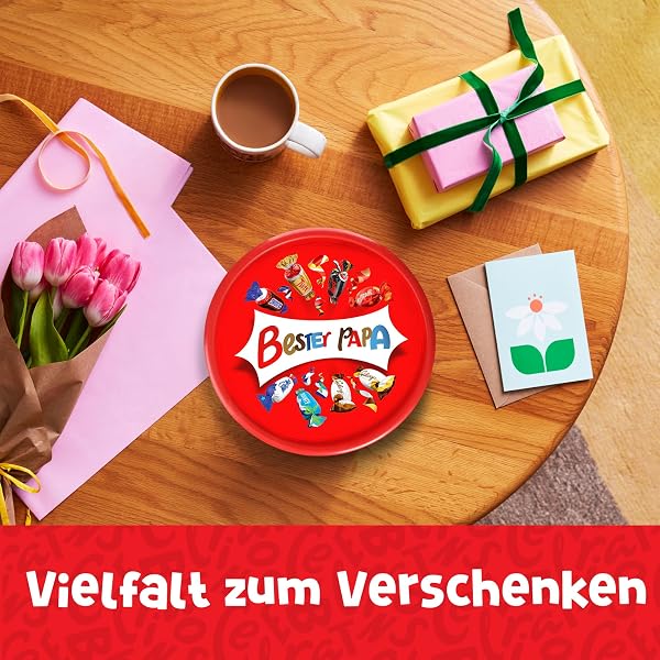 Celebrations "Bester Papa" Personalisierte Dose | Pralinenmischung | zum Vatertag | Geschenkbox | 1x 600-g-Dose - 2
