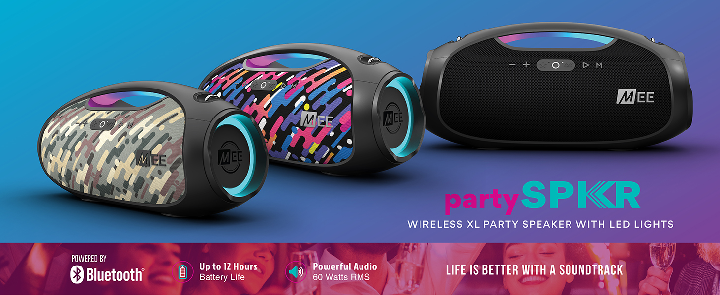 Amazon.com: MEE Audio PartySPKR Bluetooth Wireless Speaker