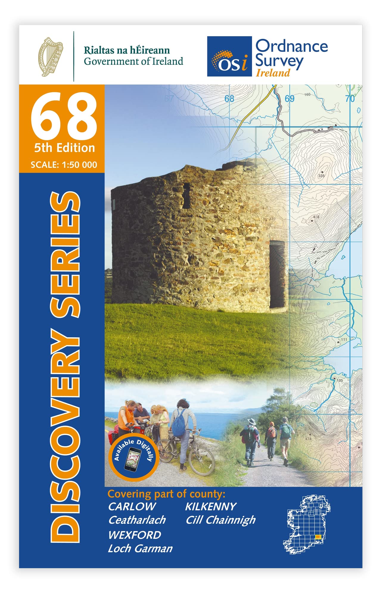 Discovery Series 68 - Carlow, Kilkenny and Wexford (OS Ireland Discovery Series)