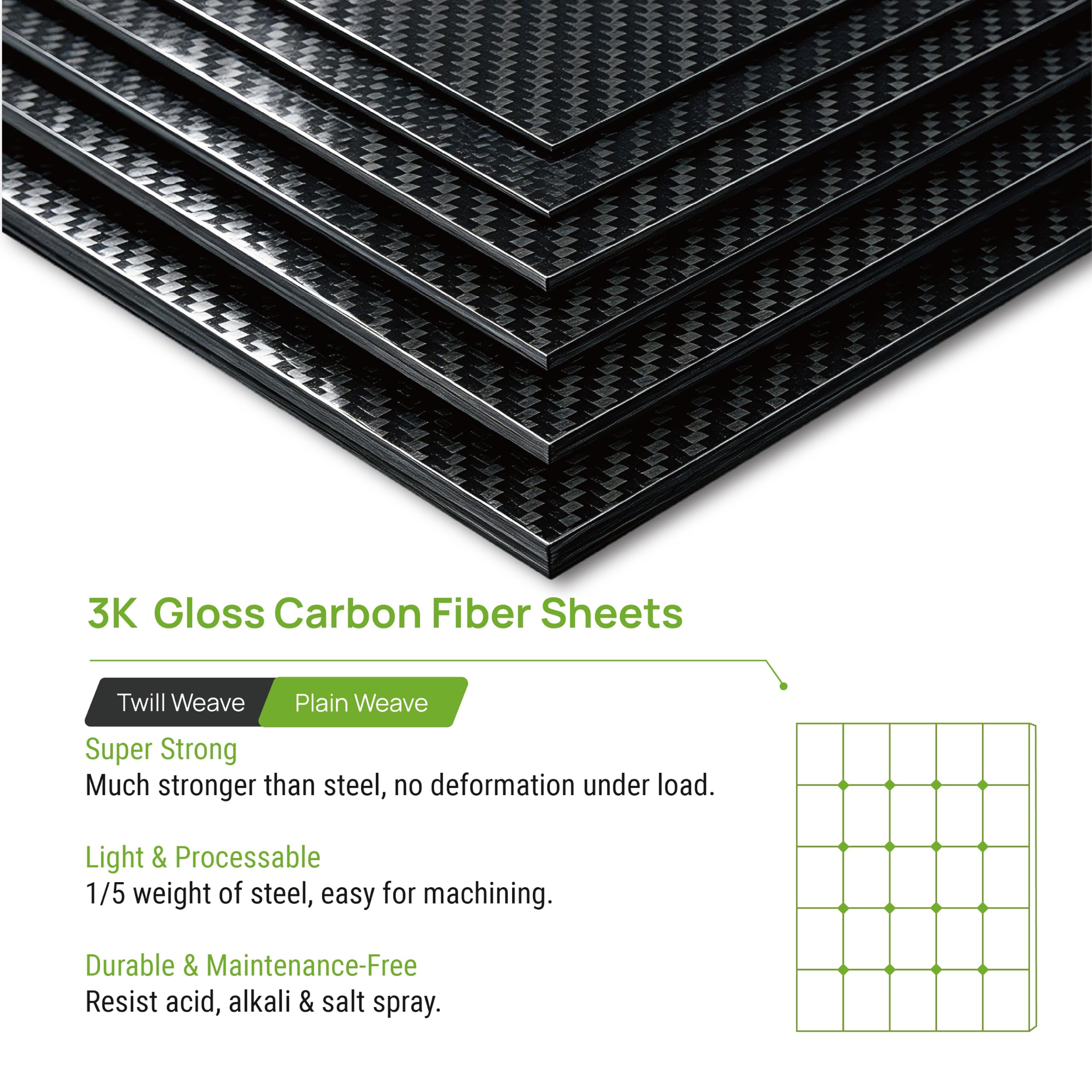 Carbon Fiber Sheets - Lightweight & Strong -5