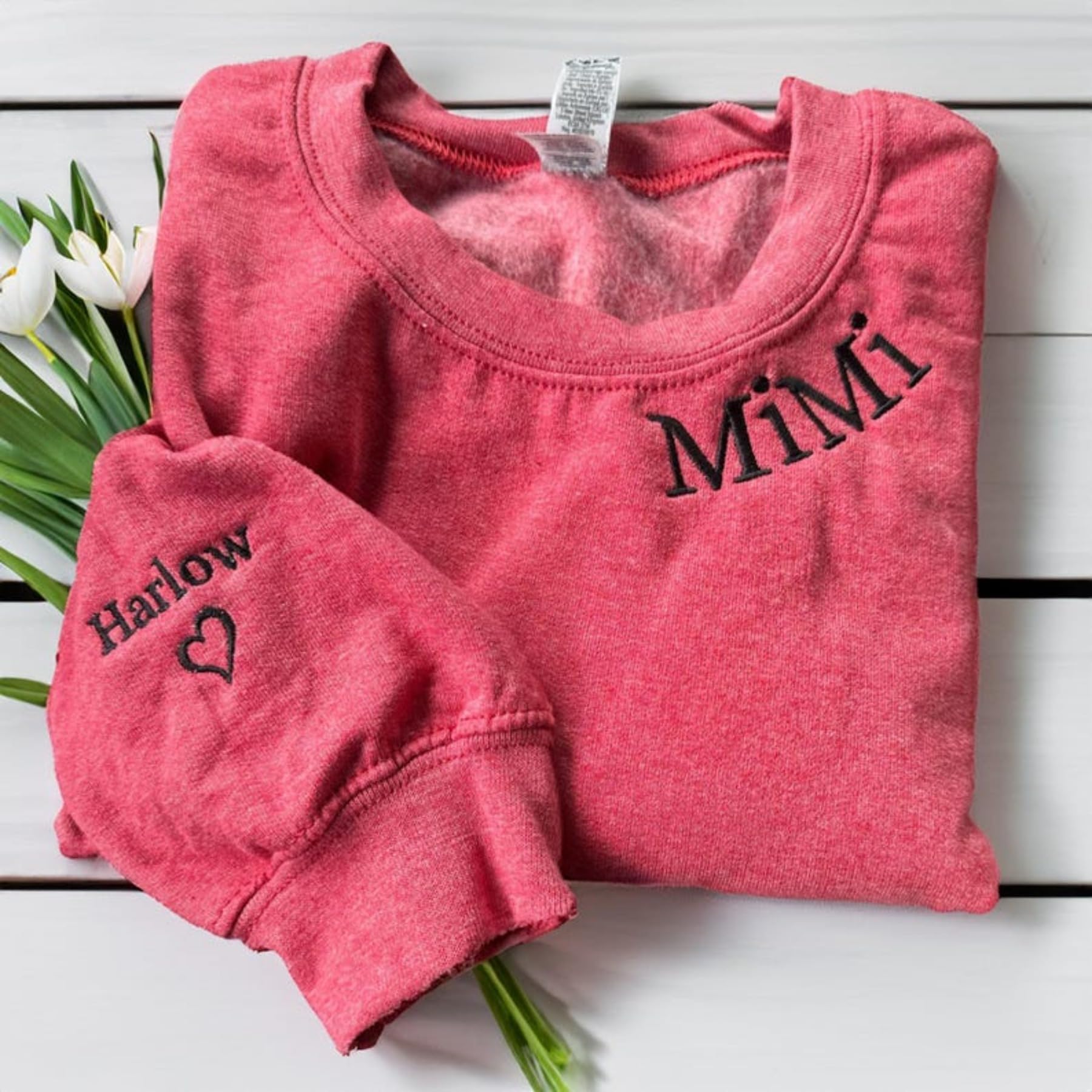 Sudadera bordada personalizada para mamá con mangas con nombres infantiles, traje de anuncio de embarazo, linda