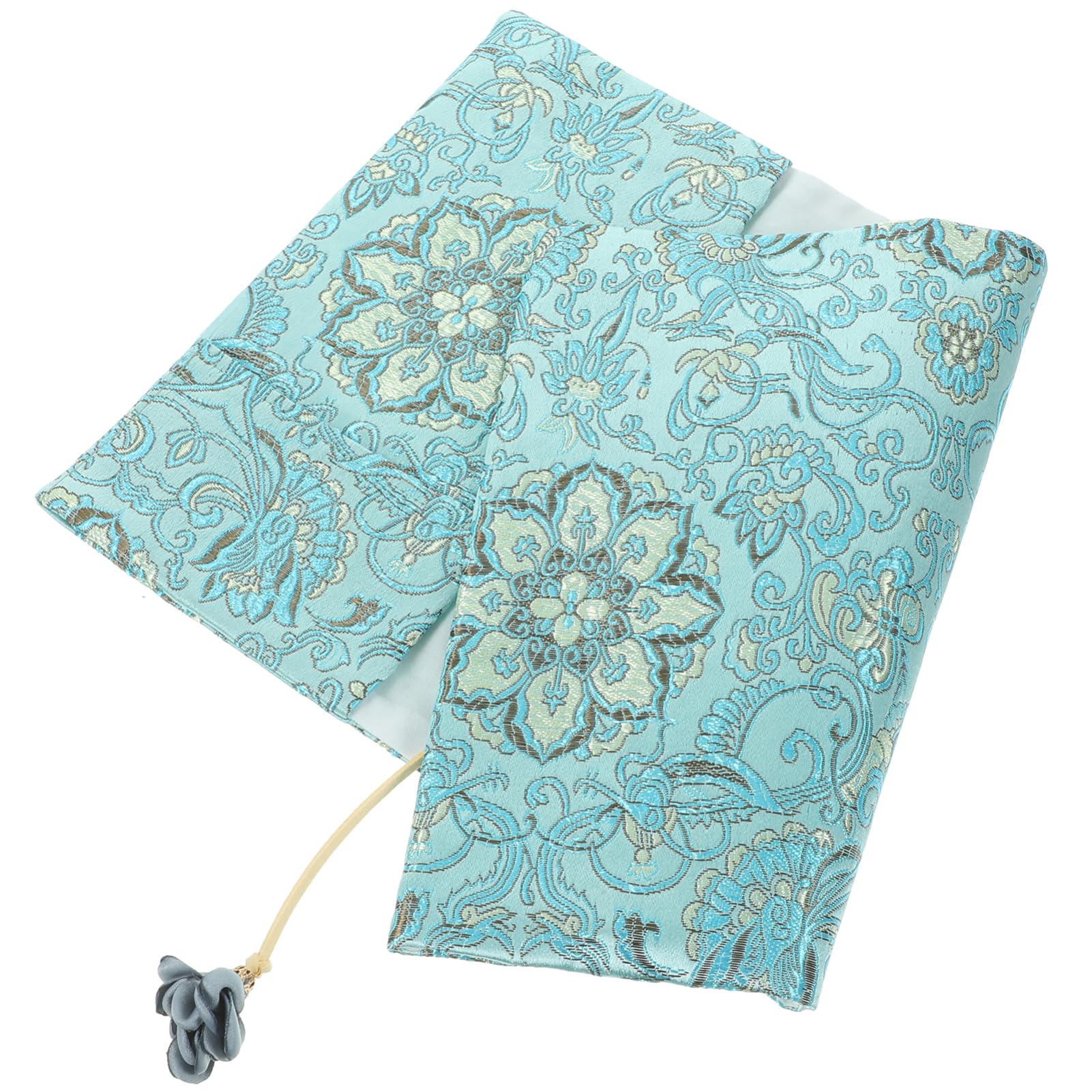 HOMSFOU 3 Pièces Couverture De Livre En Tissu Couvertures De Livres Décoratives es De Livres En Tissu es De Et Accessoires De Light Green