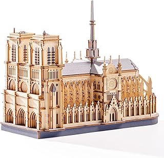 Comprar ROBOTIME Puzle 3D Notre Dame de París Maqueta de Madera para Adultos Kit DIY Idea Regalo