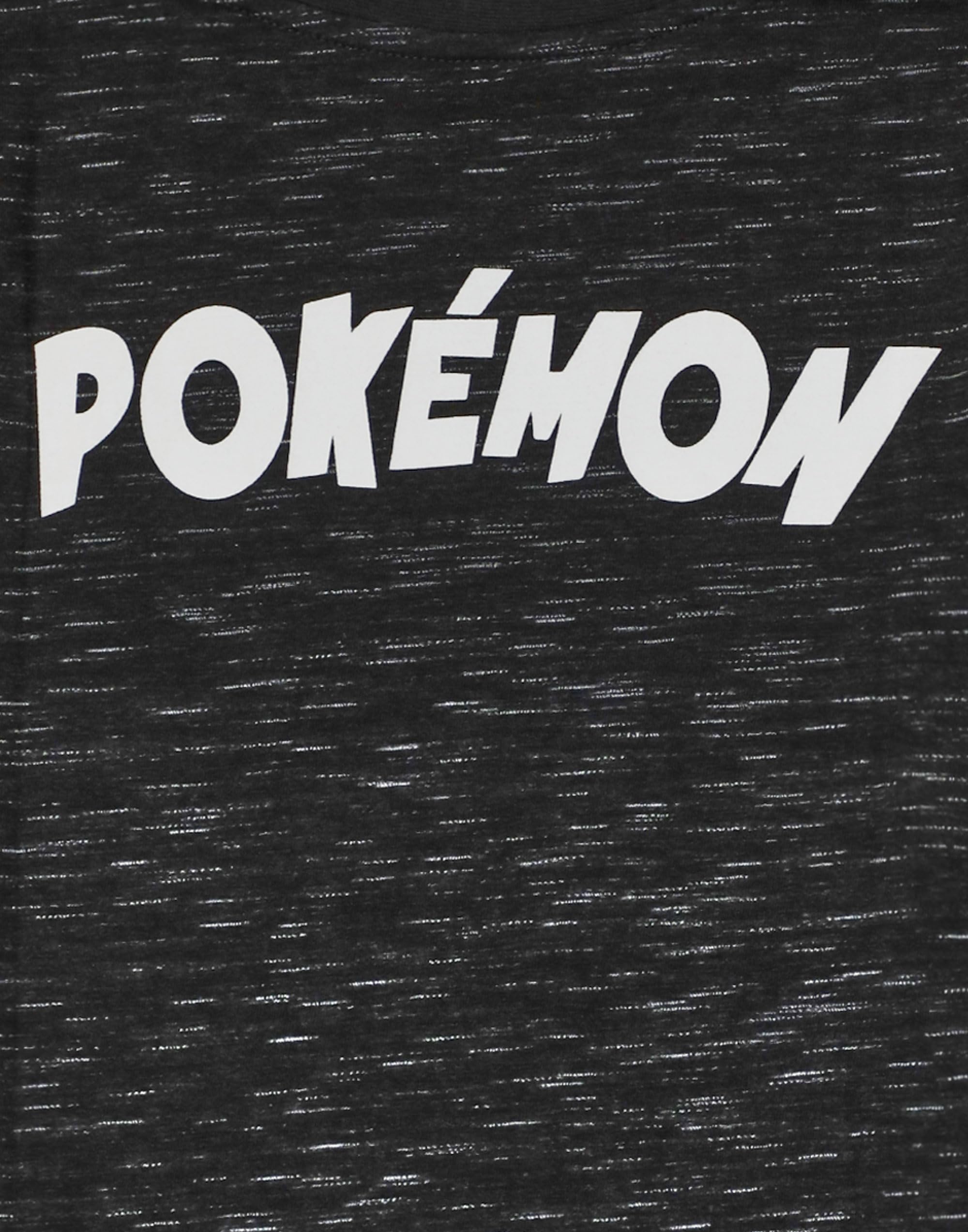 Pokémon Camiseta Pikachu Niño | Camiseta gráfica de Manga Corta Pokeball Character Gamer para niños en Gris carbón | Top Ropa Videojuegos clásicos para Adolescentes | Serie de TV TCG Película Anime