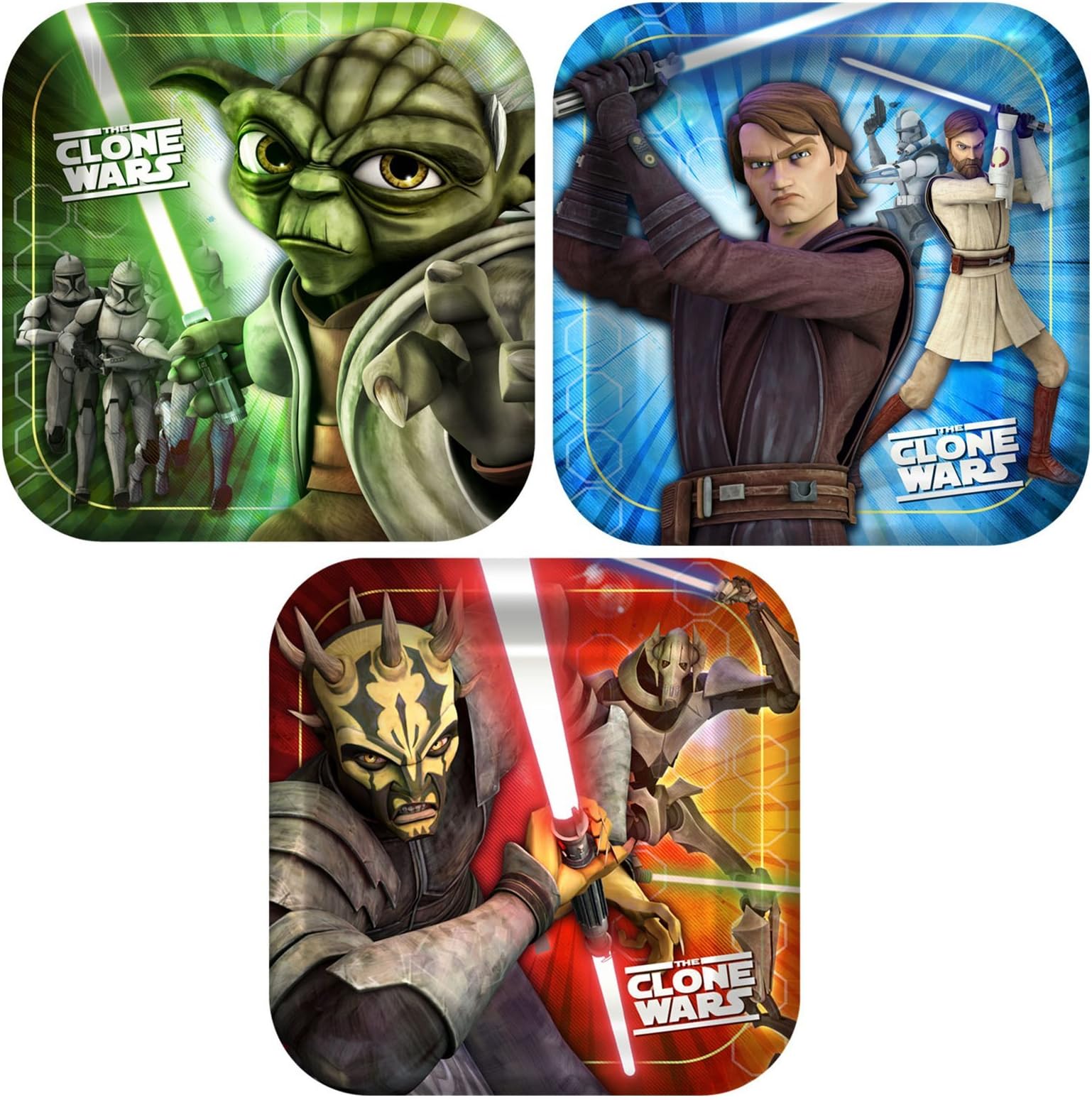 Star Wars Clone Wars 'Opposing Forces' Small Paper Plates (8ct)