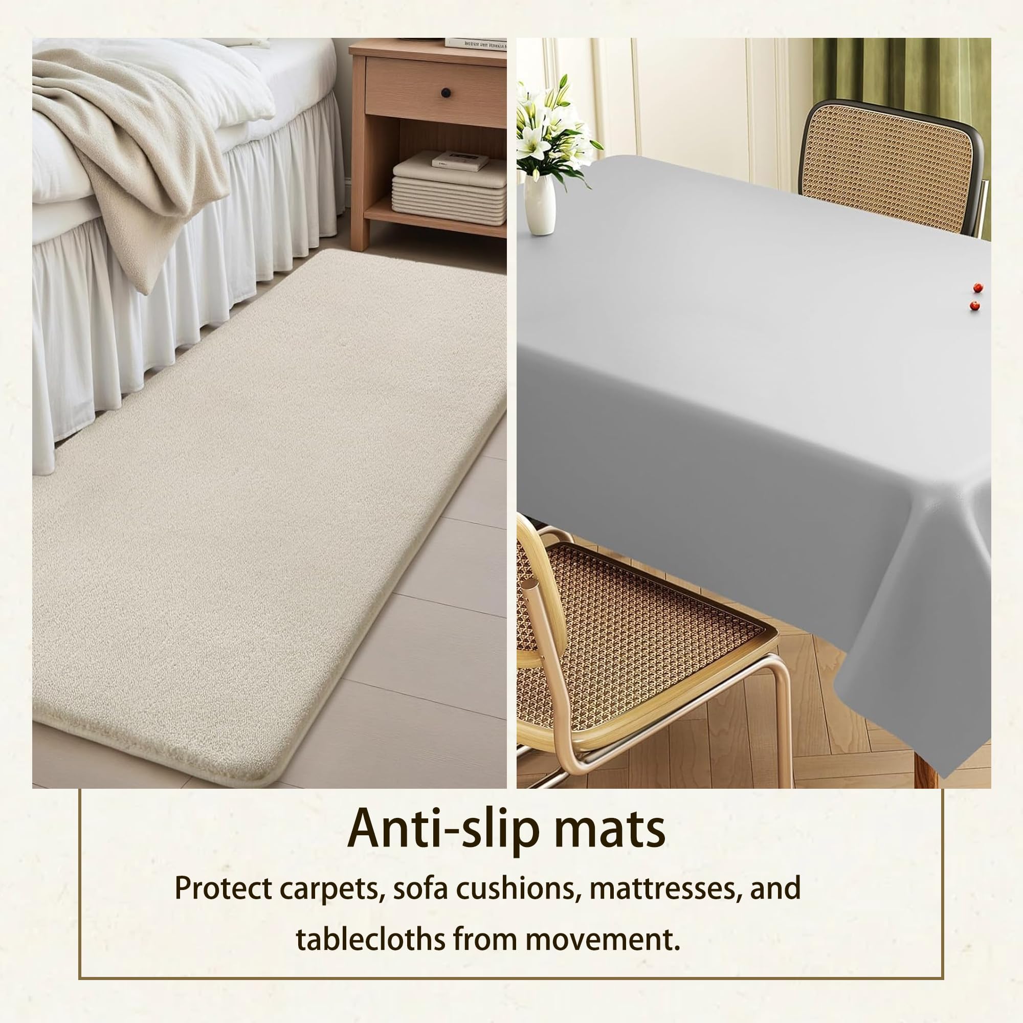 Sottofondo Antiscivolo 170 x 250 cm Antiscivolo e Tagliabile Rete per Tappeti Resistente per Cassetti di Tappeti, Bagagliai Auto, bianco
