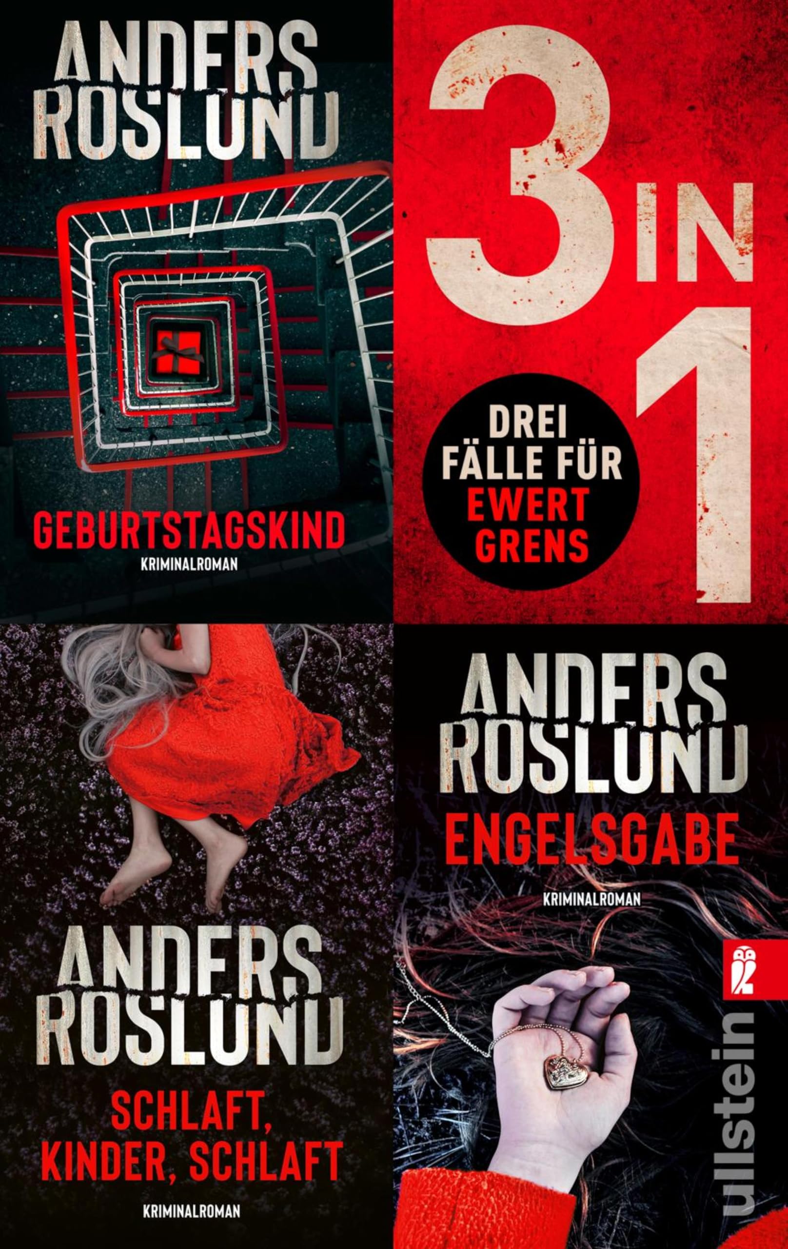 Geburtstagskind // Schlaft, Kinder, schlaft // Engelsgabe: Drei Fälle für Ewert Grens | abgründig und unfassbar spannend - drei schwedische Krimis in einem Band (Ewert Grens ermittelt 13)