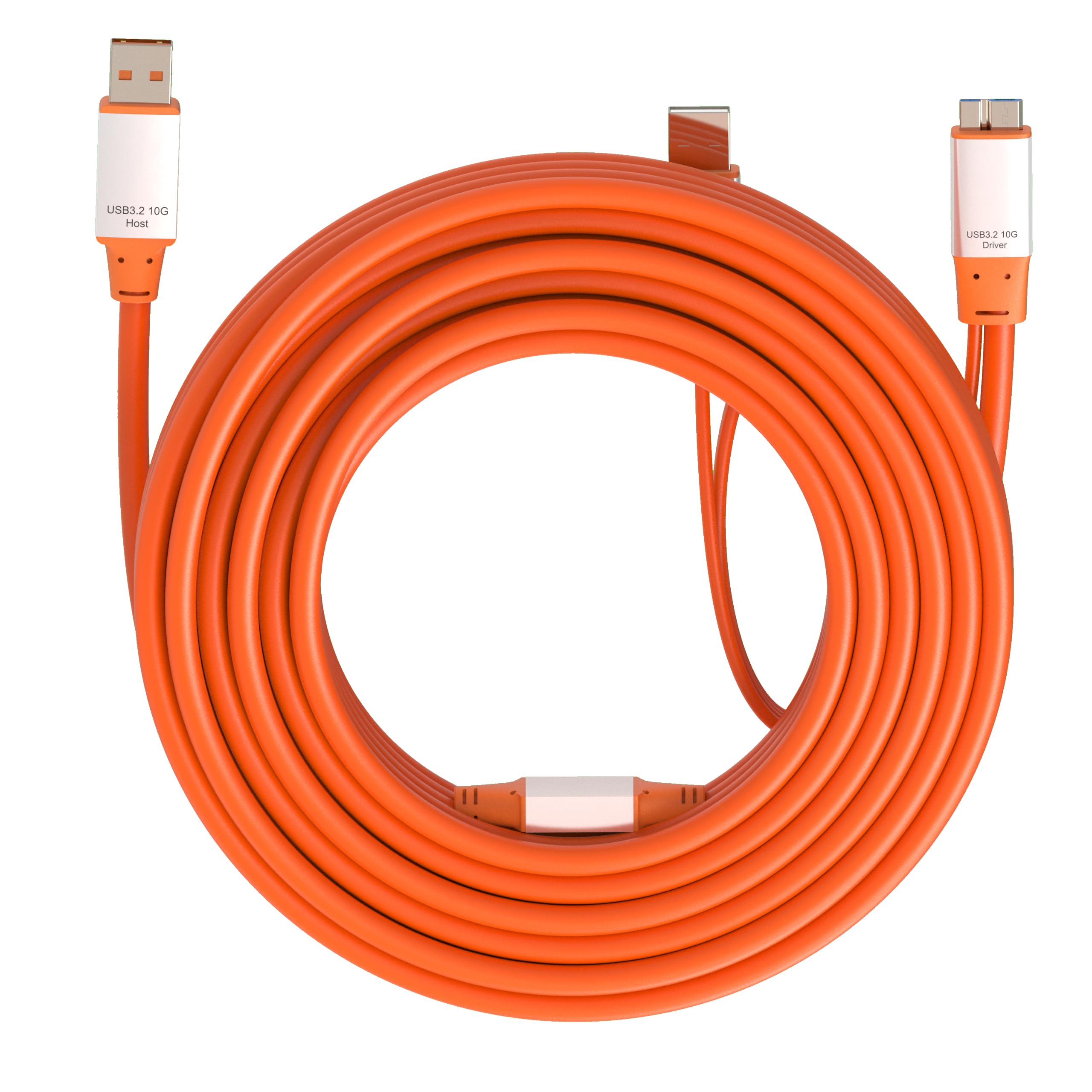 OkyLink Aktives USB 3.2 Gen 2 Kabel USB-A auf Micro-B, Stecker auf Stecker, 10Gbps, 10m