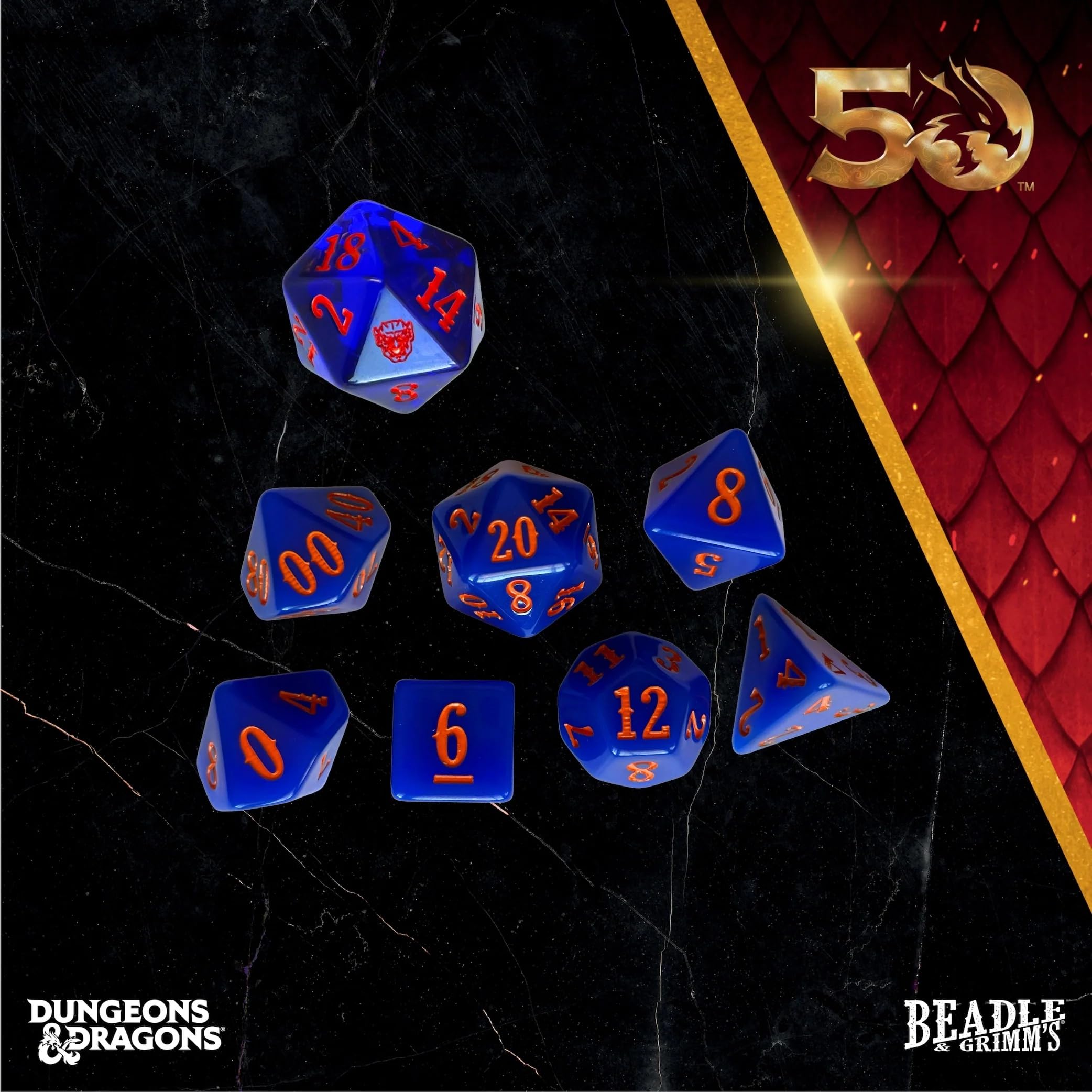 Beadle & Grimms - D&D Classic Module Dice Set - White Plume Mountain