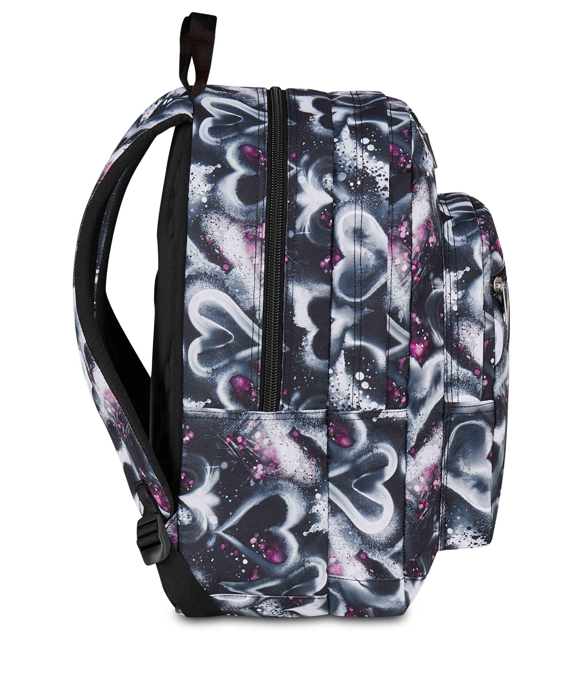 Seven Zaino Scuola FREETHINK, Doppio Scomparto, Nero, 34 L, Scomparto porta pc ablet, Tasche multifunzione, Tasca laterale porta borraccia, Scuola media e superiore, Bambini, Ragazzi