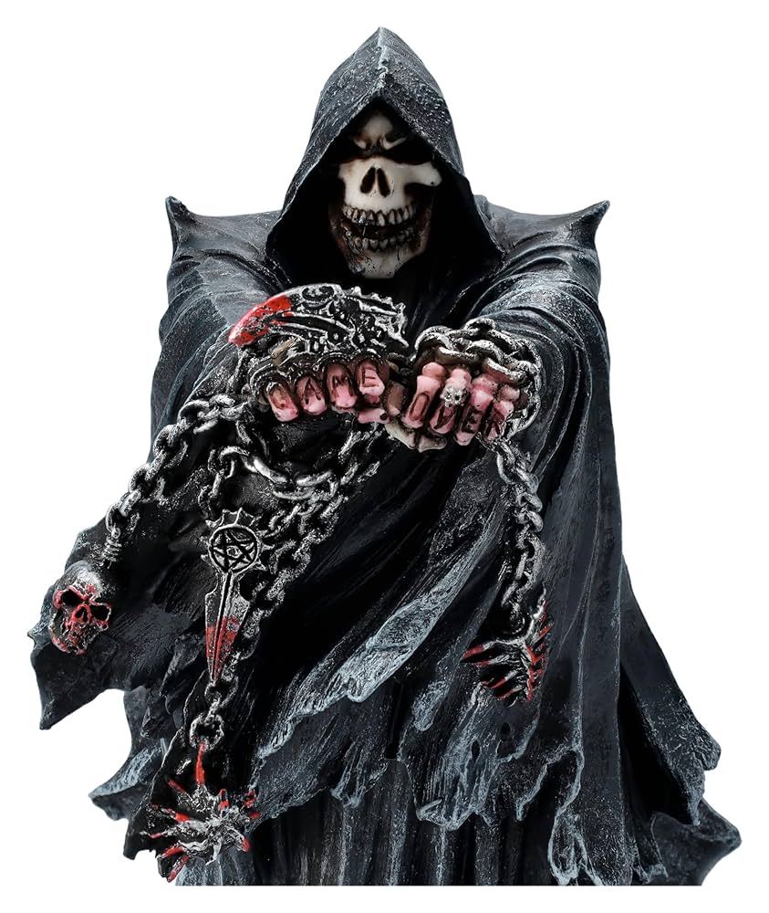 Amazon.com: Pacific Giftware 15792 Resin Game Over Skeleton