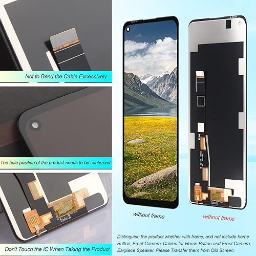 Miniatura 5 de YHXMARSCAN Reemplazo para Motorola Moto G Stylus 5G 2021 Ensamble de digitalizador de pantalla táctil Motorola XT2131 XT2131DL XT2131-1 XT31-3