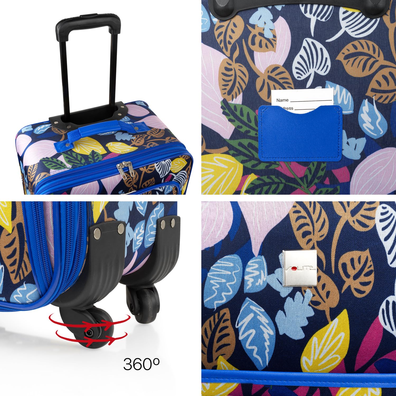 ITACA - Maletas De Viaje Cabina 55X40X20 Material EVA Ligero, Trolley con Ruedas Maleta De Mano para Avion Maleta Cabina Equipaje para Viajes Cortos. Compatible Ryanair, Azulon