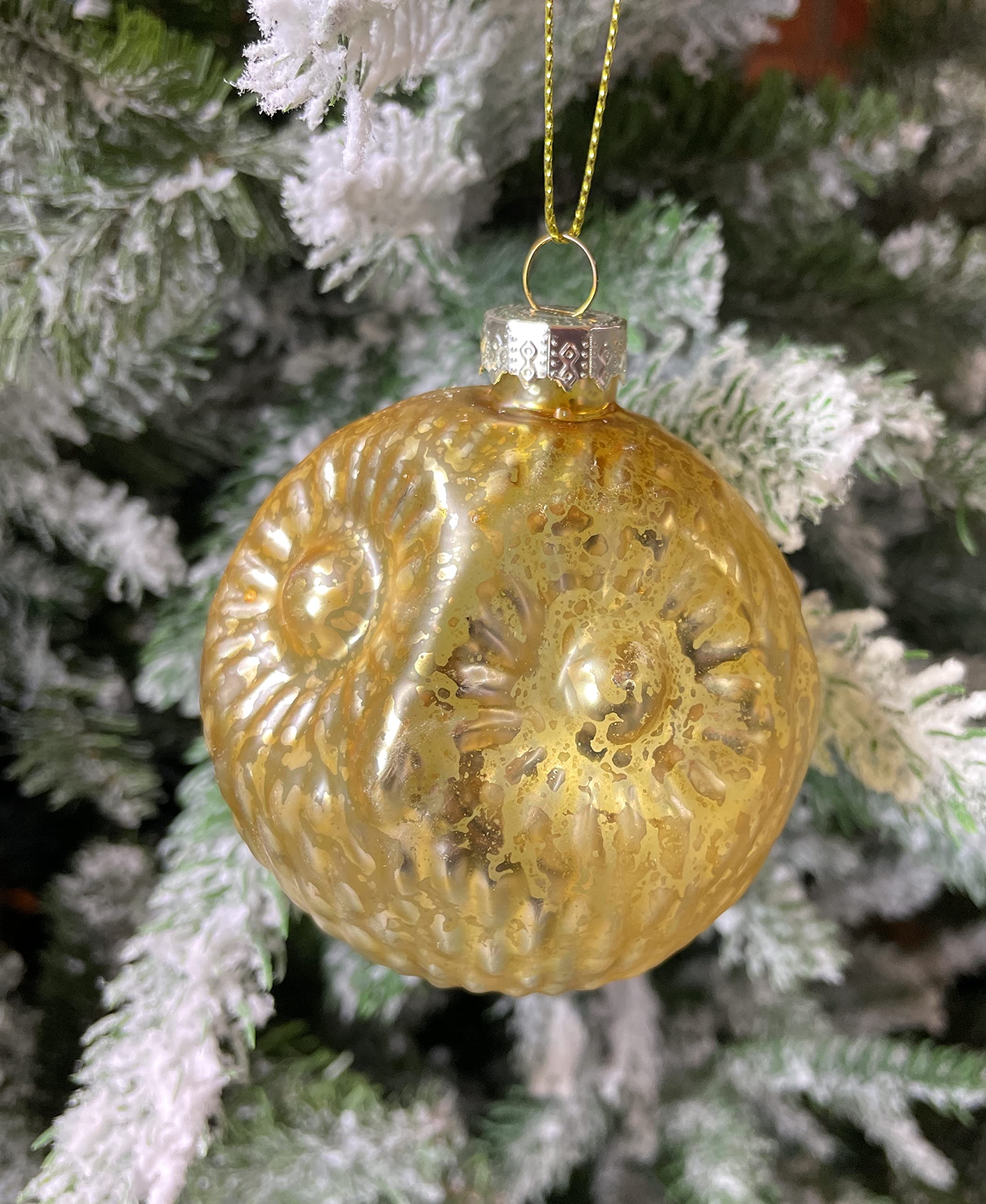 Lot de 12 boules de Noël élégantes en verre de luxe Ø 8 cm - Décoration d'arbre de Noël (assortiment_O)