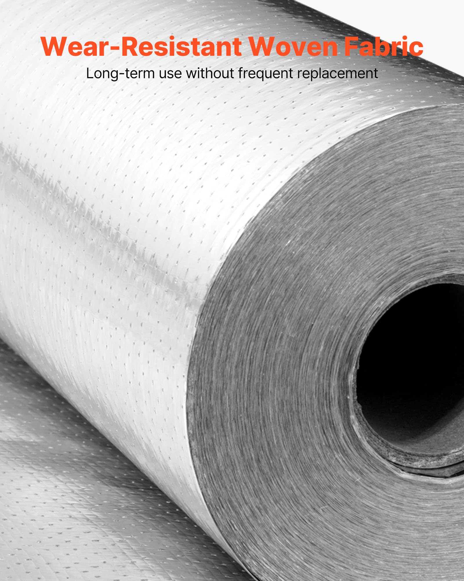 VEVOR Rollo de Aislamiento Reflectante Doble, Barrera Radiante de Tejido Perforado, 76,2 m x 1,22 m x 0,15 mm, Lámina de Aluminio de Doble Cara, para Ventanas y Techos de Autocaravanas, Plata