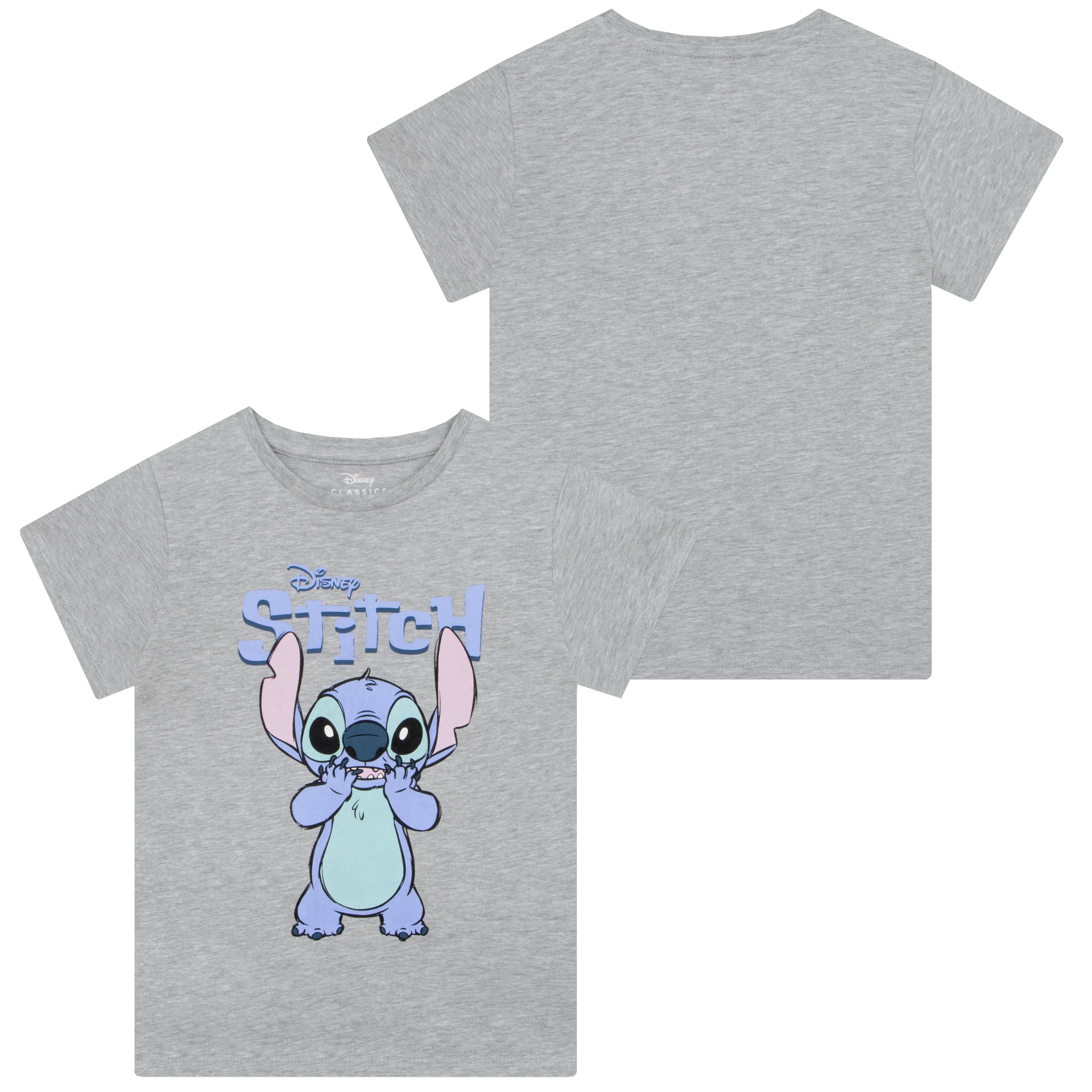 Disney Stitch T-shirt 2 Pack | Multipack Koszulek dla Dziewczynek | Ubrania Stitch Dla Dziewczynek