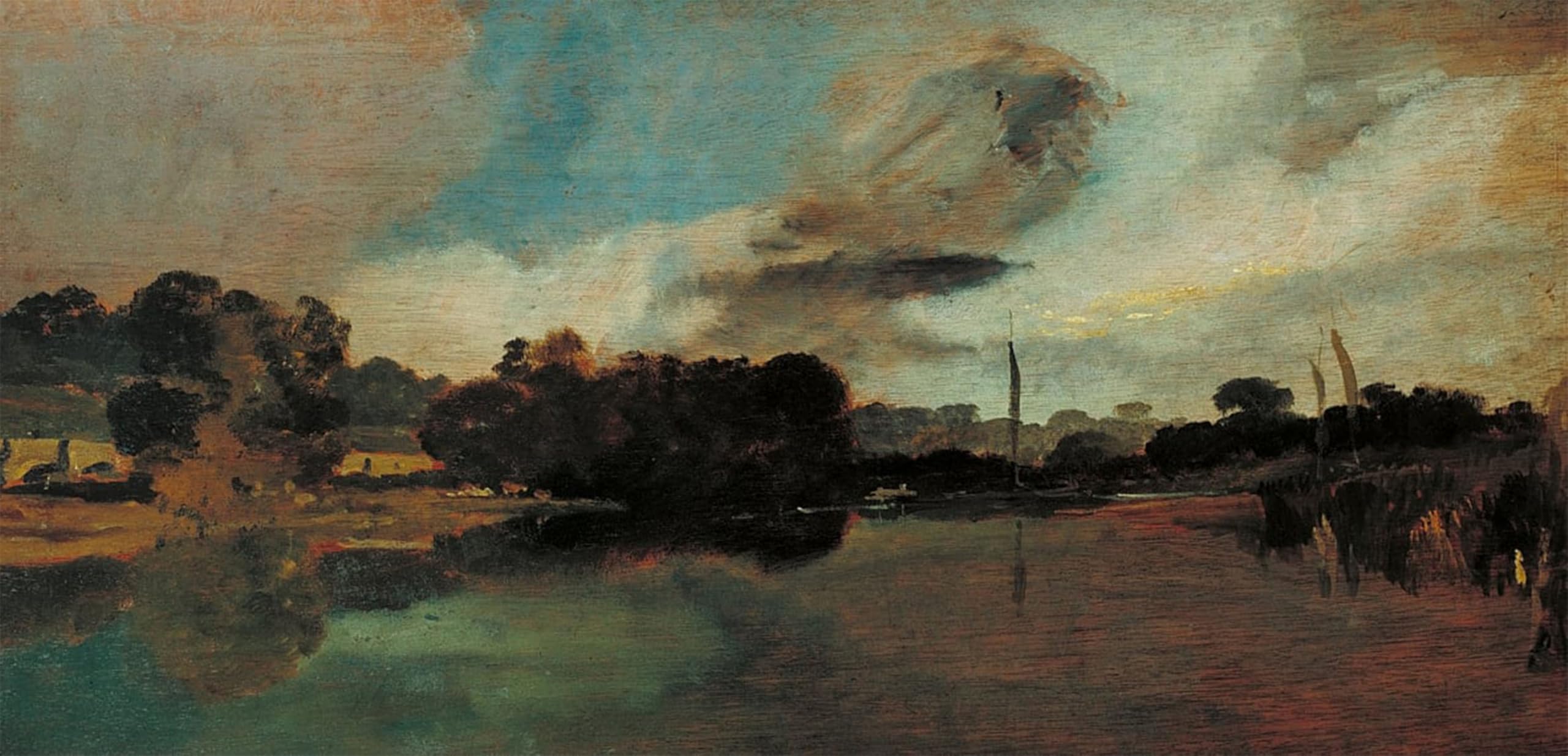 ARTXLXXBN Famous Painting Art Wall Decor Abstract Art Picture Walton Reach by Mallord William Turner Animal Pictures for Home Decor 60x90cm
