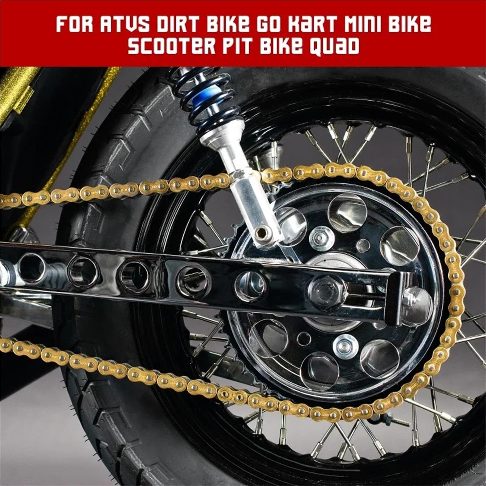 520 116 Linki Wytrzymały łańcuch napędowy Części motocyklowe pasujące do Honda CRF450 Pasuje do KTM Off-Road ATV Quad Pit Dirt Bike Łańcuch Napędowy Motocykla