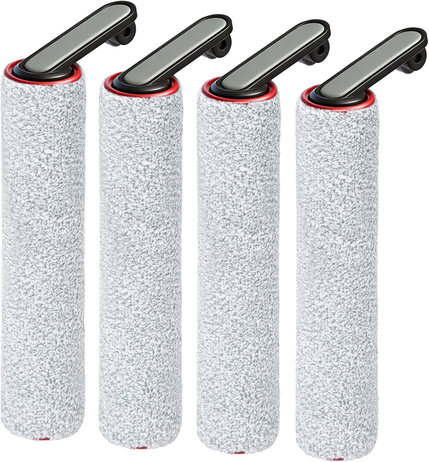 Roller Brush Replacement Compatible with Dreame H12 Pro, H12 Dual, G10 Pro Cordless Wet Dry Vacuum Cleaner Accessories, 4 Pack Roller Brushes