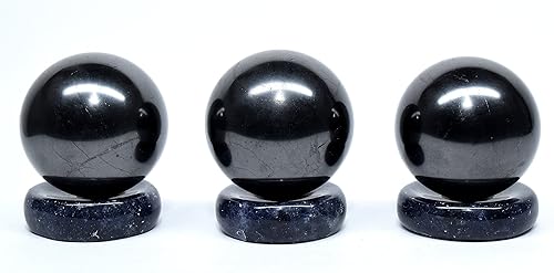 Miniatura 4 de HQRP Bola de espécimen mineral de cristal de piedra preciosa de carbono pulido de 1.417 in de Rusia (1 unidad)