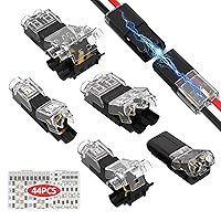 Vista 8 de Kit de conectores de cable de palanca, 59 piezas, conectores eléctricos a presión, tuercas de palanca de conexión rápida 2/3/4/5 combinación
