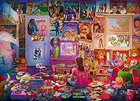 Vista 1 de Daydreams - Rompecabezas de 1000 piezas de cultura pop de los años 80 y 90 por Rachid Lotf, rompecabezas educativo, juguetes y juegos retro