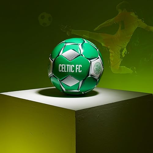 Miniatura 2 de Celtic F.C. Balón de fútbol para adultos, adolescentes y niños, entrenamiento, talla 3, 4 o 5, mercancía celta (verde, talla 4)