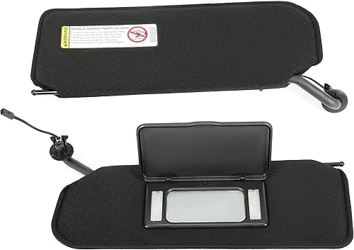 HECASA Par de visera solar con luces LED compatible con Chevrolet Corvette C5 1997-2004 Reemplazo para parasoles 10442033 10442034 izquierdo del