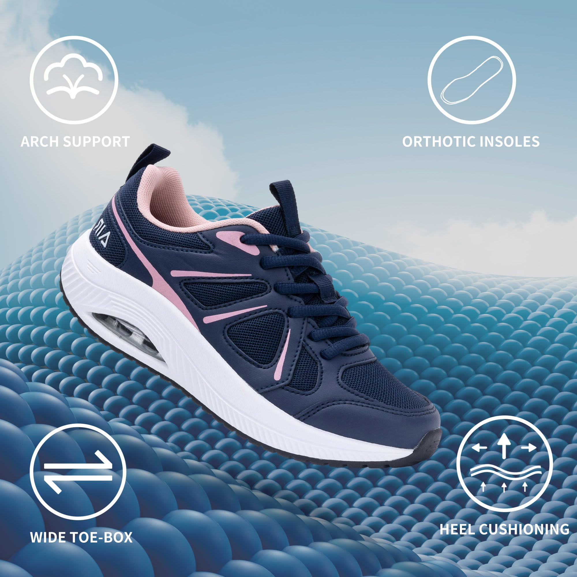 Plantar Fasciitis Women's Size 11 Wide Tennis Shoes AOVWomen