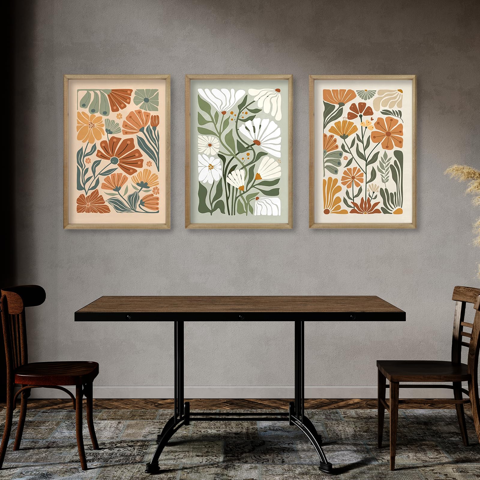 Amazon.com: Wildflower Floral Green Botanical Wall Art Print 16