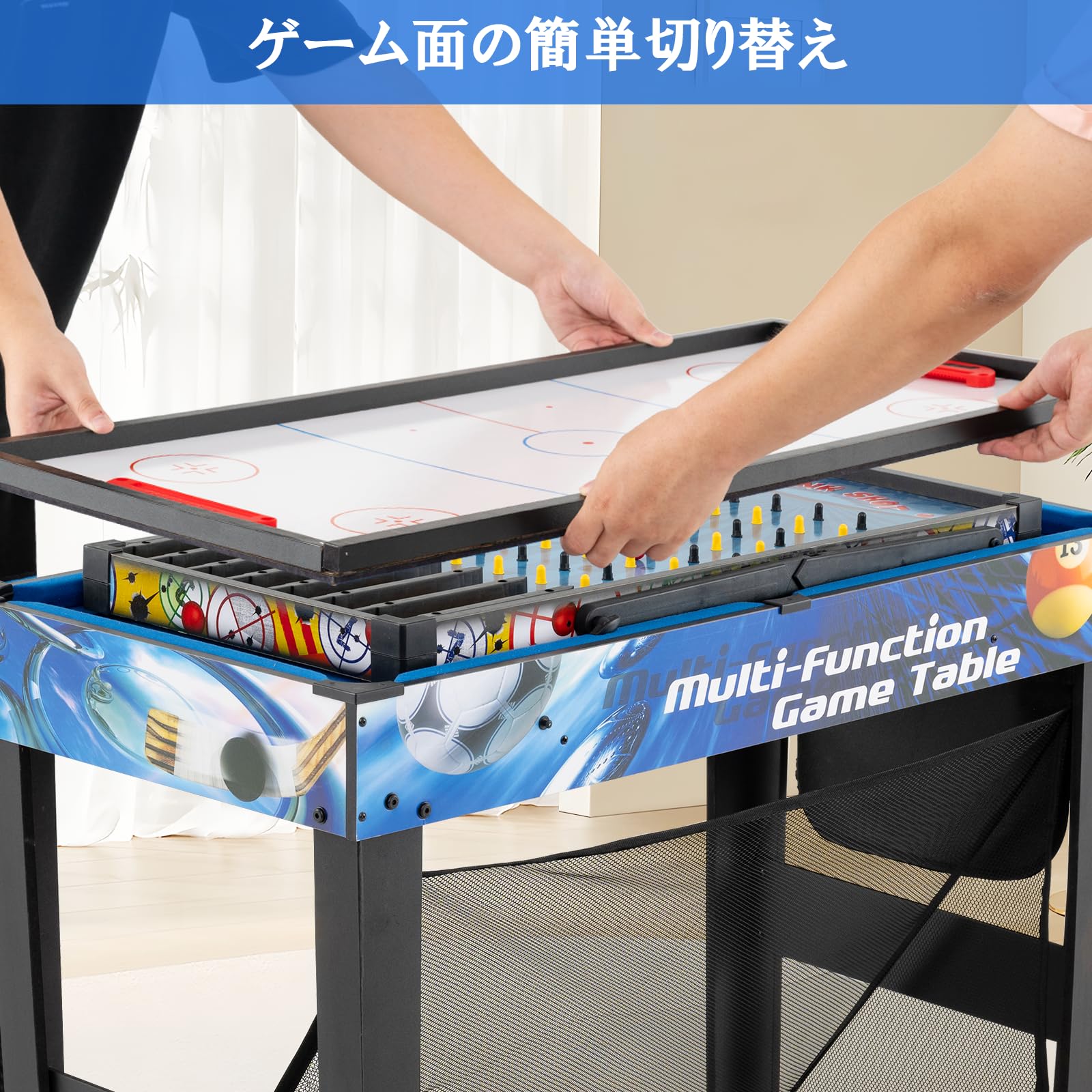 Amazon.co.jp: GYMAX マルチゲームテーブル 10in1 ボードゲーム 卓上