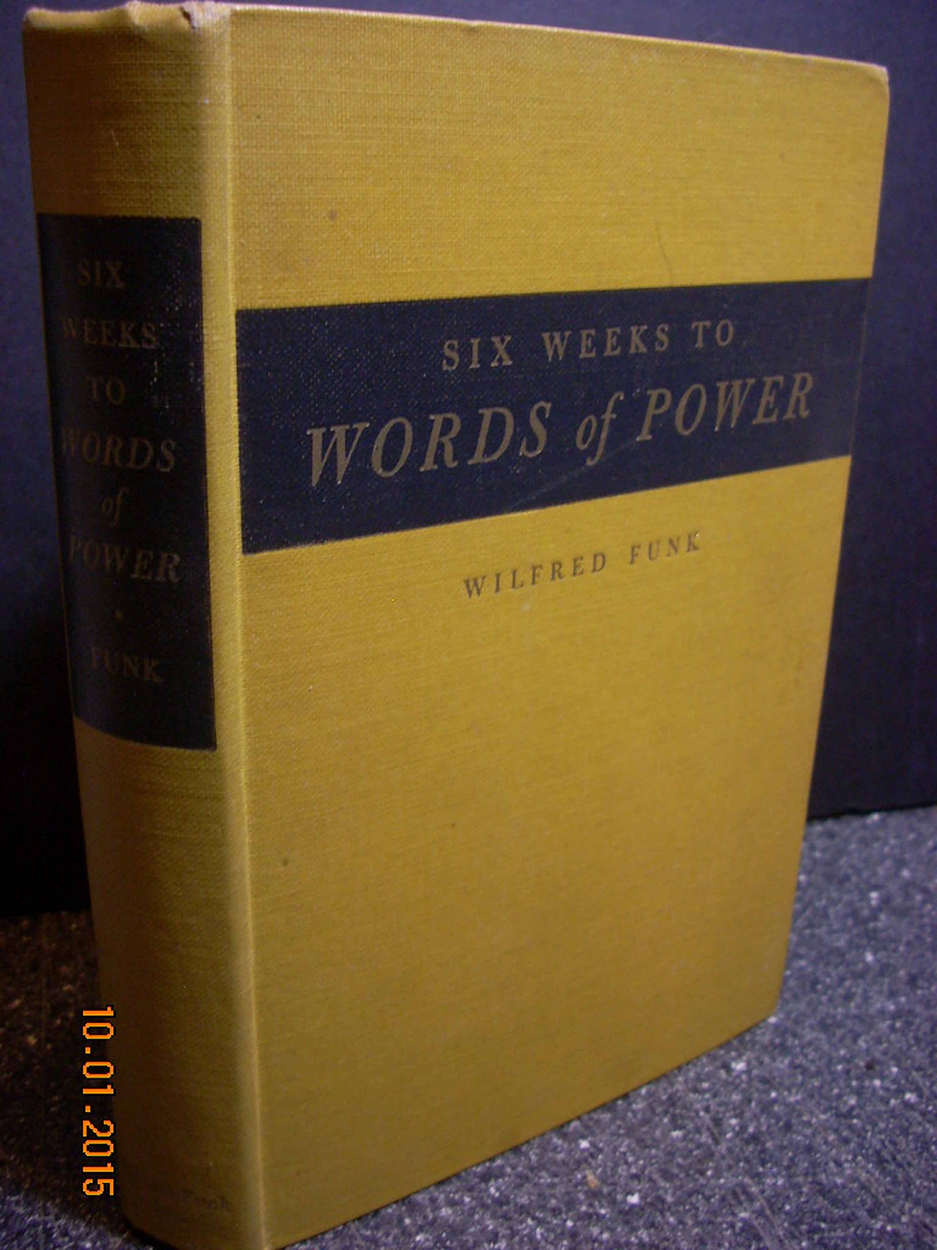 洋書 SIX WEEKS TO WORDS OF POWER WILFRED FUNK Six Weeks To Words Of Power: Wilfred Funk: 9788187572169