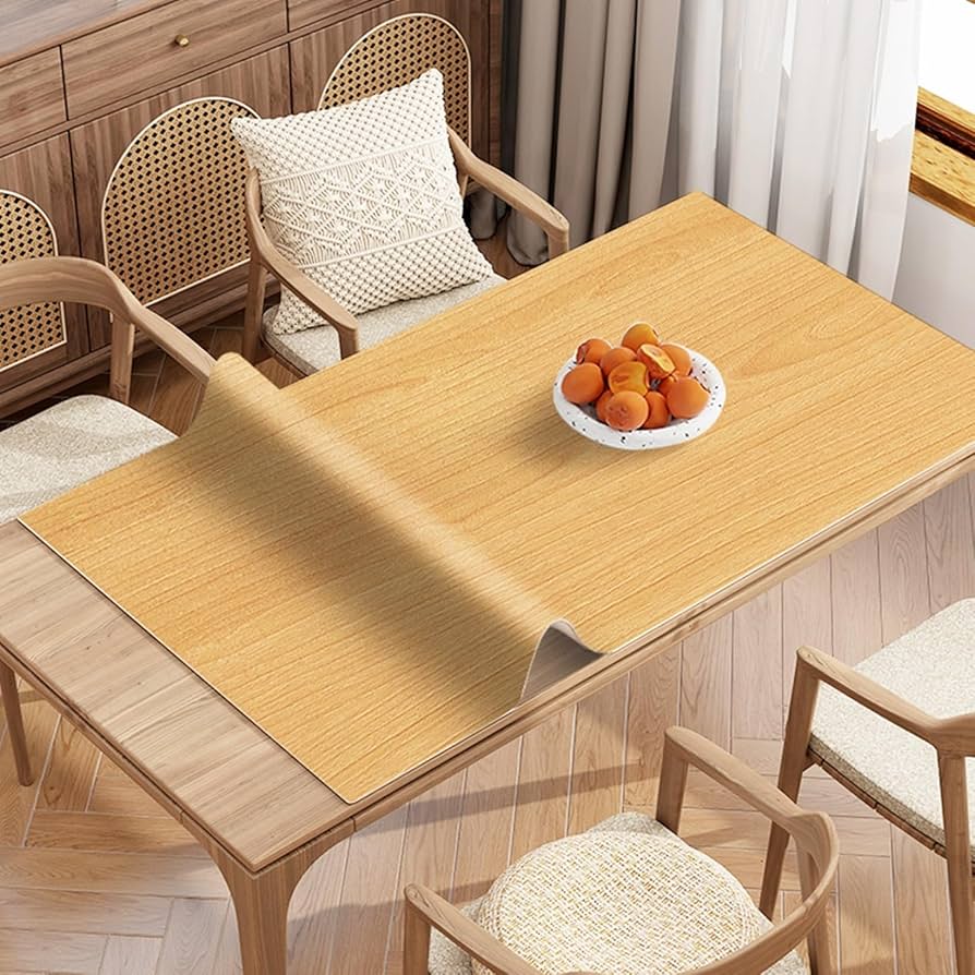 Amazon｜Wenzifan(売店)木目調テーブルクロスPVC製75×120cm