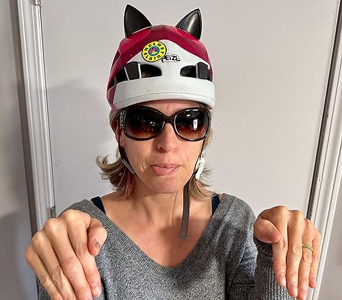 Miniatura 7 de Softeez - Orejas de gato para casco, fabricadas en Estados Unidos, accesorio de casco de espuma para casco de bicicleta, casco de esquí y casco de