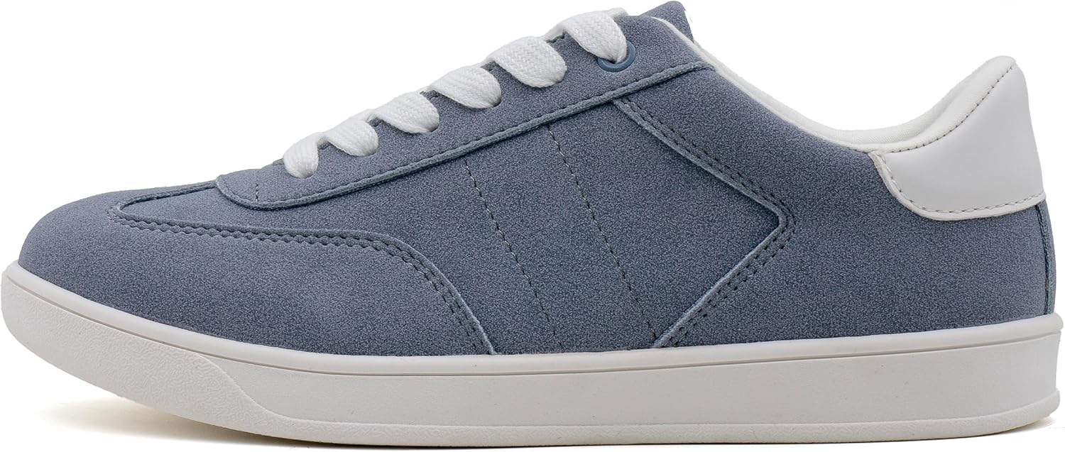 Women's Lace Up Trendy Sneaker Classic Fashion Low Top Walking Shoes - Picture 15 of 109