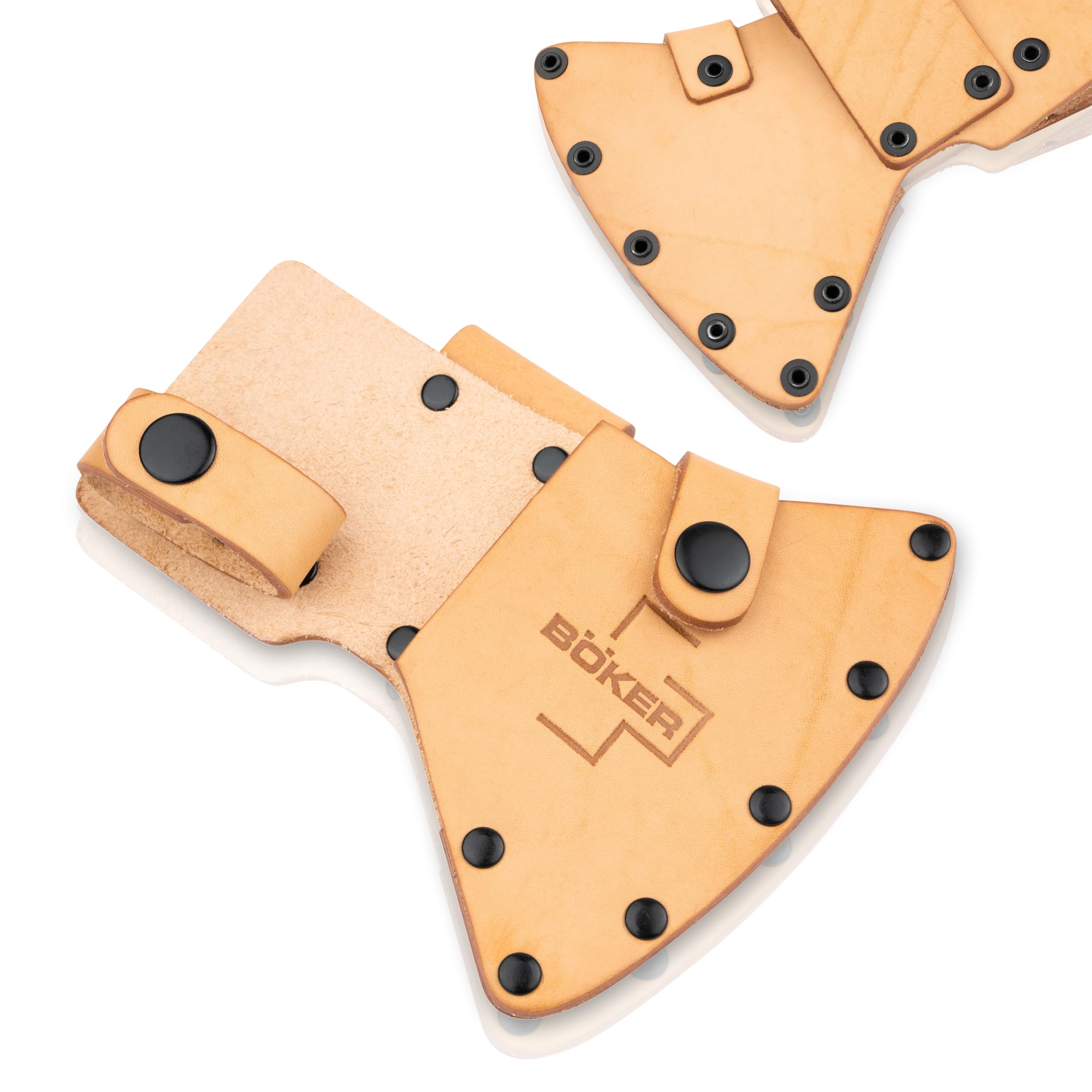 BÖKER Plus® Appalachian Axe Sheath - Thick Leather for Appalachian Axe - Robust Leather Sheath Made from Cowhide - with Belt Loop - Professional Sheath Riveted