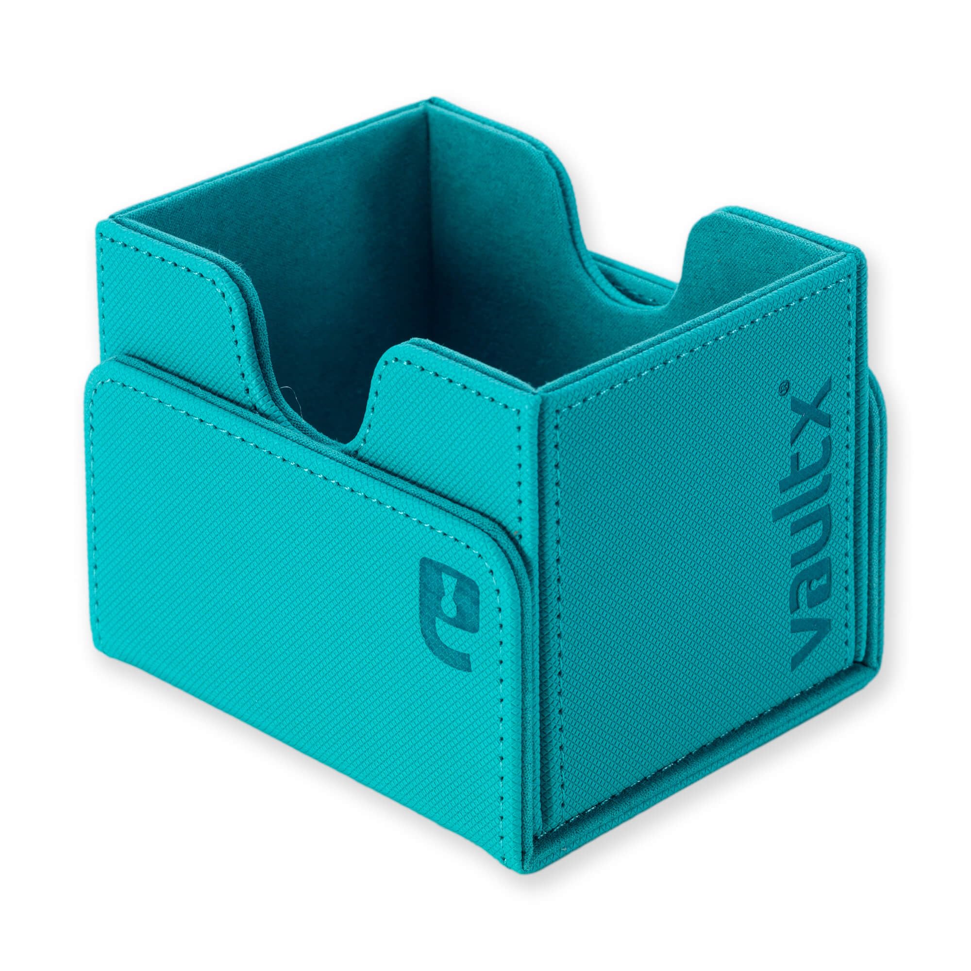 Vault X Caja para Mazo Exo-Tec de Carga Lateral, para 100+ Cartas Coleccionables con Fundas, Tapa Magnética (Verde Azulado)