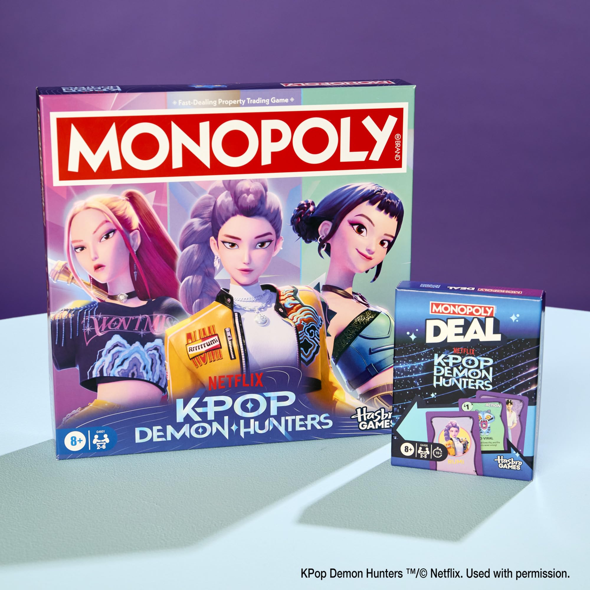 Monopoly: KPop Demon Hunters Edition Gioco di società | Giochi di famiglia per bambini, adolescenti e adulti | Regali divertenti per bambini | 2-6 giocatori | dai 8 anni in su | Versione inglese