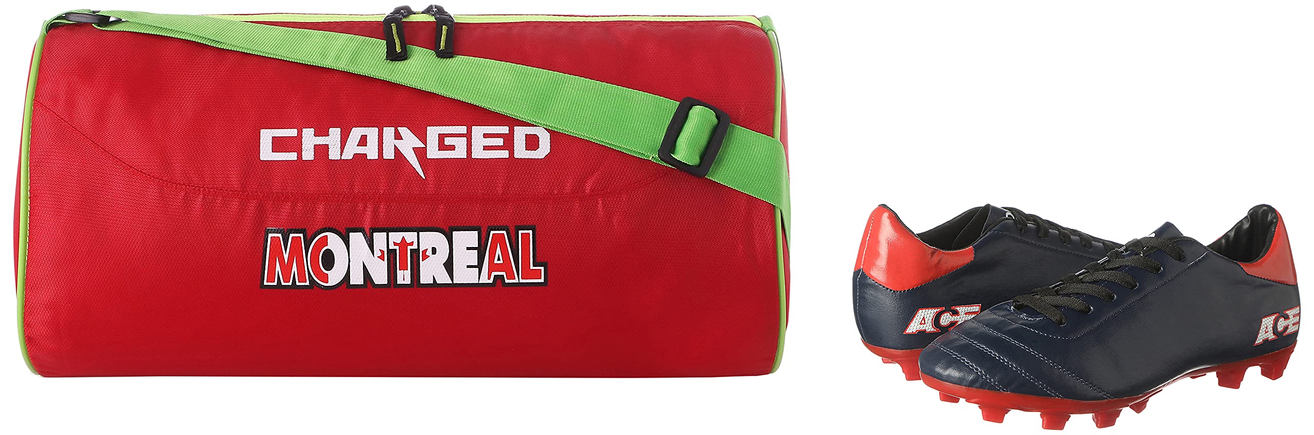charged Sports Bag Montreal Large Red with Gowin Football Shoe Ace Navy Red Size-7-picture-18
