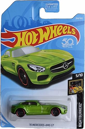 Hot Wheels '15 Mercedes AMG GT, Nightburnerz 510 - Verde