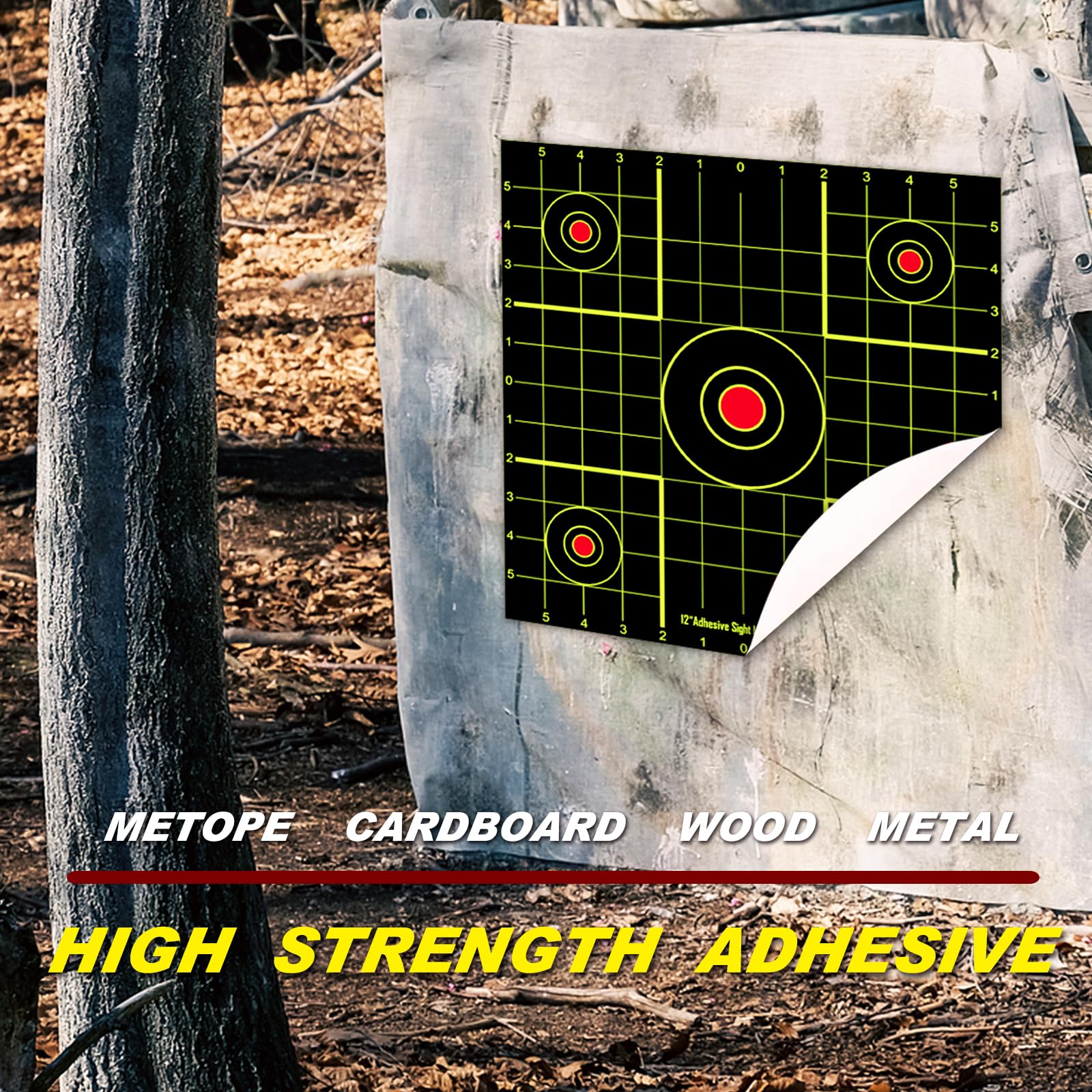 Snapklik.com : ATFLBOX 12x12 Inch Splatter Paper Targets And Adhesive ...